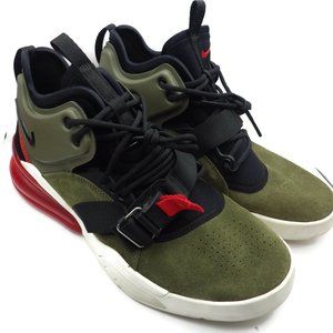 NIKE Air Force 270/Red & Olive/ Size 9/42.5/ AH6772-200